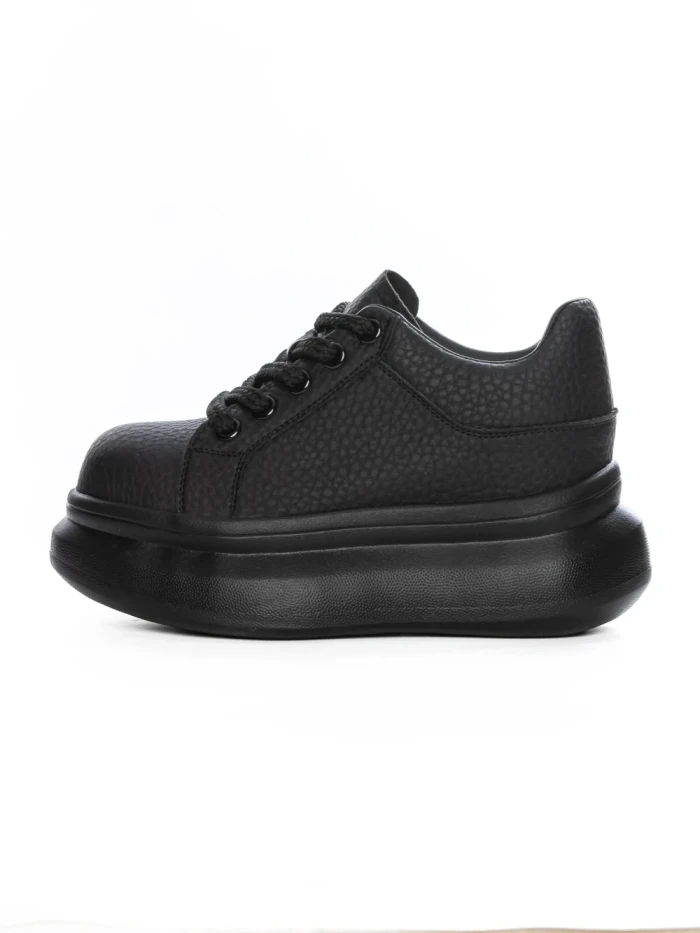 Pantofi Sport Dama din piele naturala 719-1 BLACK | PANTOFUL
