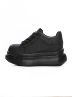 Pantofi Sport Dama din piele naturala 719-1 BLACK | PANTOFUL