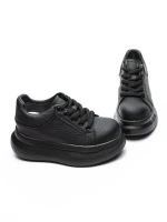 Pantofi Sport Dama din piele naturala 719-1 BLACK | PANTOFUL