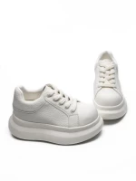 Pantofi Sport Dama din piele naturala 719-1 WHITE | PANTOFUL