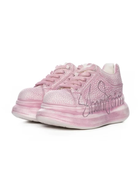 Pantofi Sport Dama din piele naturala 719-2 PINK | PANTOFUL