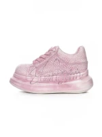 Pantofi Sport Dama din piele naturala 719-2 PINK | PANTOFUL