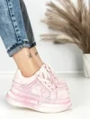 Pantofi Sport Dama din piele naturala 719-2 PINK | PANTOFUL