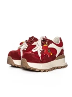 Pantofi Sport Dama din piele naturala 3651-3 RED | PANTOFUL
