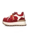 Pantofi Sport Dama din piele naturala 3651-3 RED | PANTOFUL