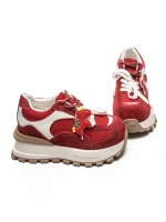 Pantofi Sport Dama din piele naturala 3651-3 RED | PANTOFUL