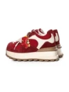 Pantofi Sport Dama din piele naturala 3651-3 RED | PANTOFUL