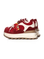 Pantofi Sport Dama din piele naturala 3651-3 RED | PANTOFUL