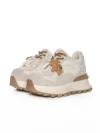 Pantofi Sport Dama din piele naturala 3651-3 BEIGE | PANTOFUL