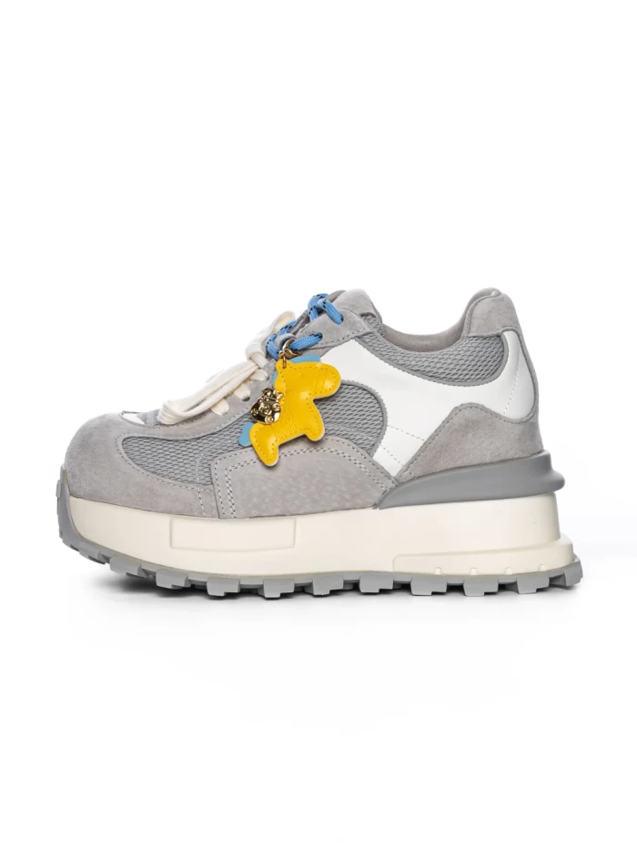 Pantofi Sport Dama din piele naturala 3651-3 GREY | PANTOFUL