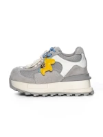 Pantofi Sport Dama din piele naturala 3651-3 GREY | PANTOFUL