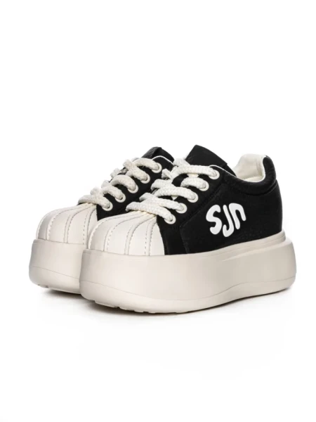 Pantofi Sport Dama din piele naturala 1561-1 BLACK | PANTOFUL
