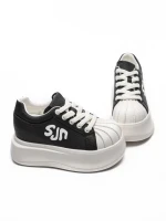 Pantofi Sport Dama din piele naturala 1561-1 BLACK | PANTOFUL