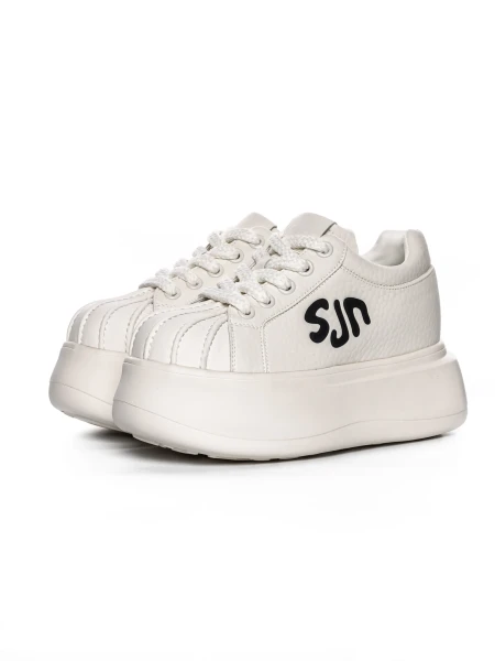 Pantofi Sport Dama din piele naturala 1561-1 Alb | Pan... » Pantoful.Ro