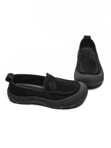 Pantofi Casual Dama din piele naturala 6705 BLACK | ADVANCER