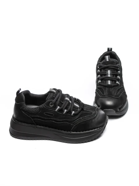 Pantofi Sport Dama din piele naturala A006 BLACK | ADVANCER