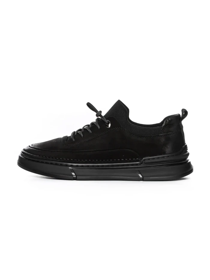 Pantofi Casual Barbati din piele naturala F695 BLACK | ADVANCER