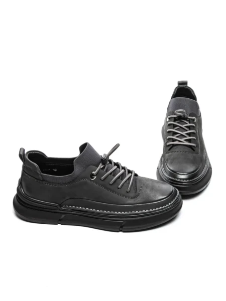 Pantofi Casual Barbati din piele naturala F695 GREY | ADVANCER