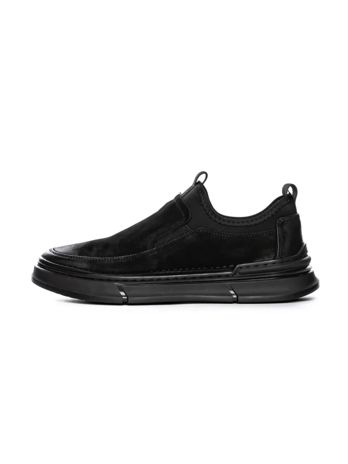 Pantofi Casual Barbati din piele naturala F697 BLACK | ADVANCER