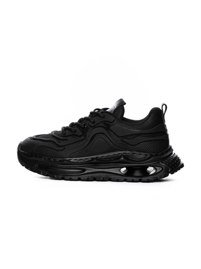 Pantofi Sport Barbati din piele naturala 5372 BLACK | ADVANCER
