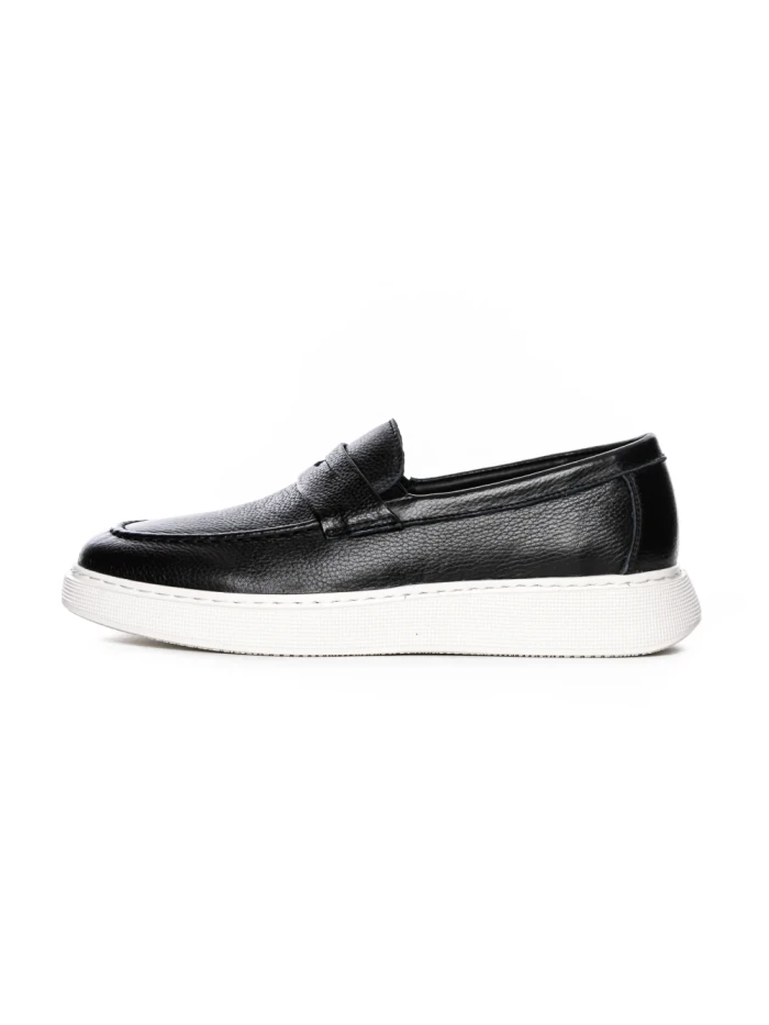 Pantofi Casual Barbati din piele naturala 5390 BLACK | ADVANCER