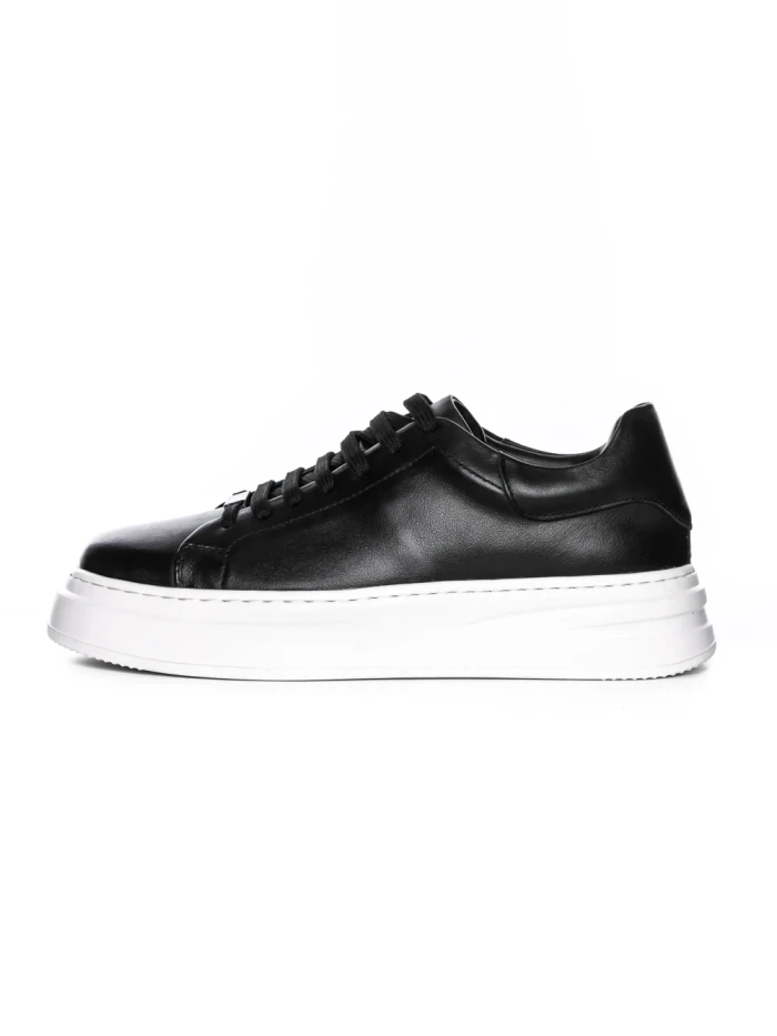 Pantofi Casual Barbati din piele naturala 5388 BLACK-WHITE | ADVANCER
