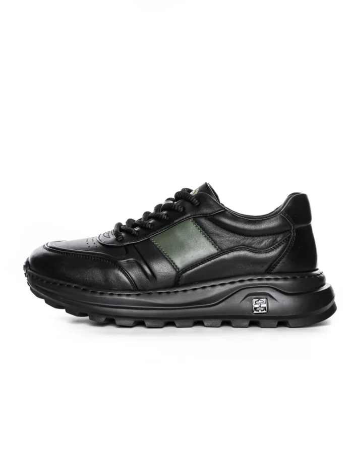 Pantofi Sport Barbati din piele naturala 7Q8805 BLACK | ADVANCER