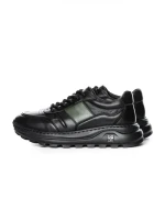 Pantofi Sport Barbati din piele naturala 7Q8805 BLACK | ADVANCER