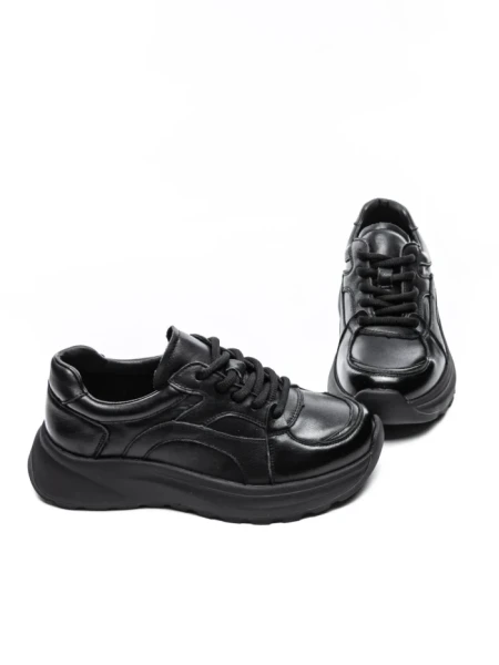 Pantofi Sport Dama din piele naturala S5353 BLACK | ADVANCER