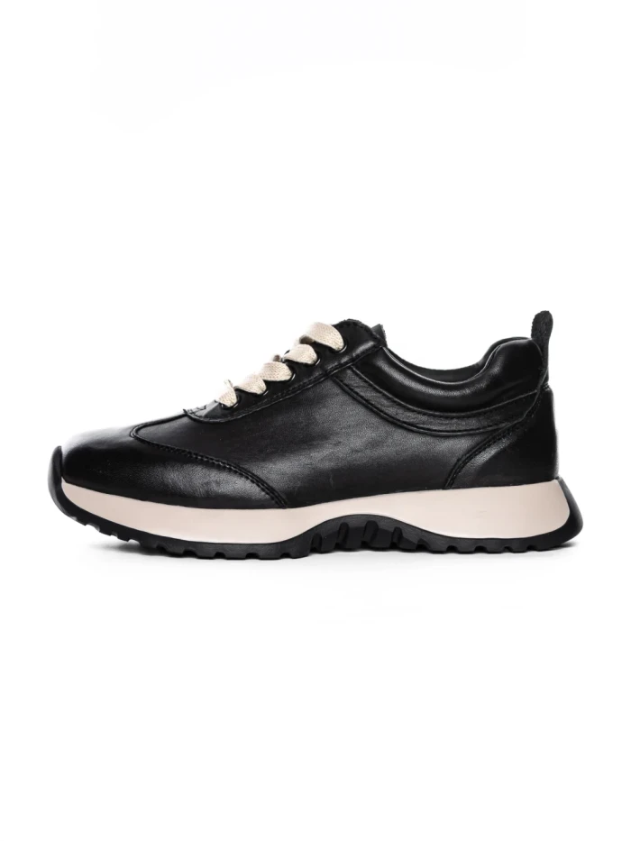 Pantofi Sport Dama din piele naturala 3708-1 BLACK | ADVANCER