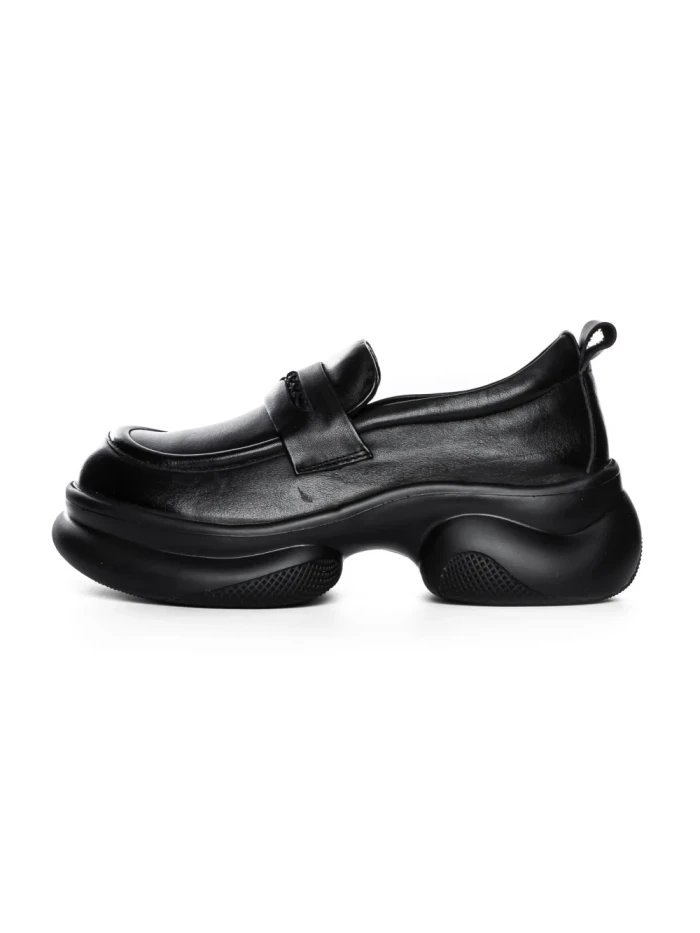 Pantofi Casual Dama din piele naturala 10821 BLACK | ADVANCER