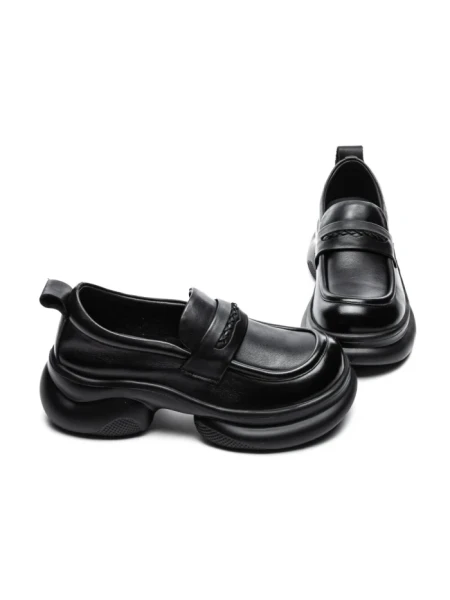Pantofi Casual Dama din piele naturala 10821 BLACK | ADVANCER