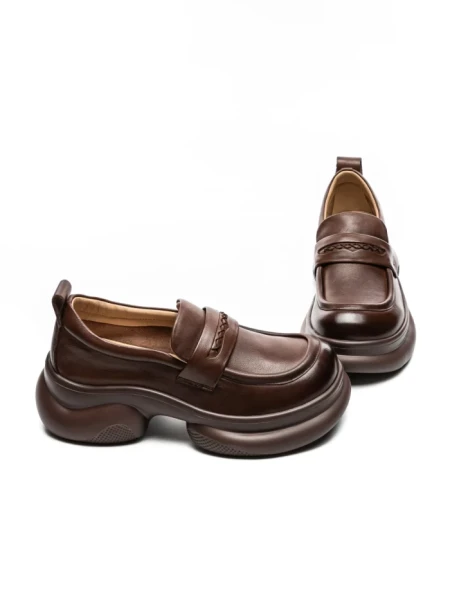 Pantofi Casual Dama din piele naturala 10821 BROWN | ADVANCER