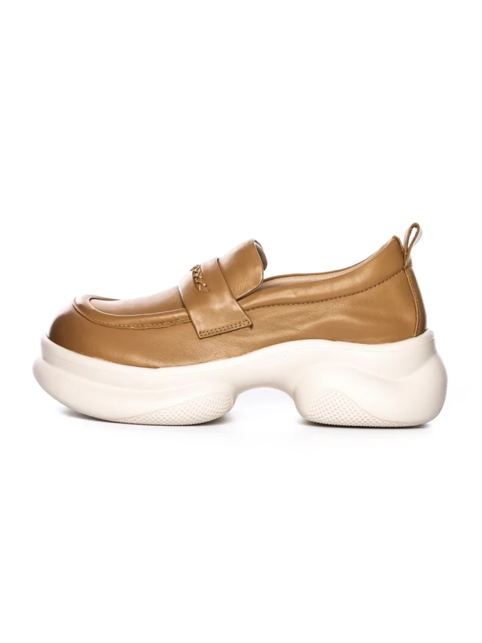 Pantofi Casual Dama din piele naturala 10821 YELLOW | ADVANCER