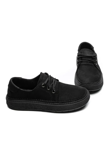 Pantofi Casual Dama din piele naturala 663-1 BLACK | ADVANCER