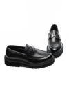 Mocasini Barbati din piele naturala 5NXE65 BLACK | PANTOFUL