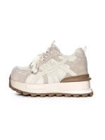 Pantofi Sport Dama din piele naturala 3651 BEIGE | PANTOFUL