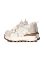 Pantofi Sport Dama din piele naturala 3651 BEIGE | PANTOFUL
