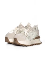Pantofi Sport Dama din piele naturala 3651 BEIGE | PANTOFUL