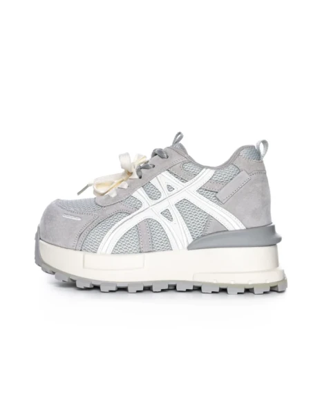 Pantofi Sport Dama din piele naturala 3651 GREY | PANTOFUL