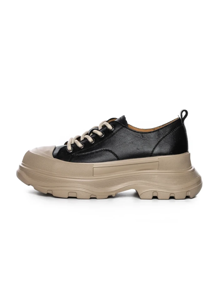 Pantofi Casual Dama din piele naturala 6805 BLACK | ADVANCER