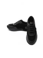 Pantofi Sport Barbati din piele naturala 1-230-77 BLACK | ADVANCER