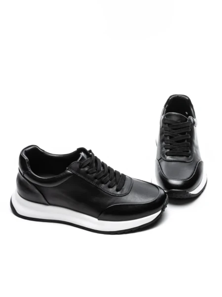 Pantofi Sport Barbati din piele naturala 5326 BLACK | ADVANCER