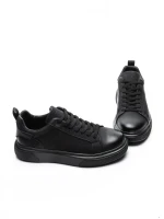 Pantofi Sport Barbati din piele naturala 3209B BLACK | ADVANCER