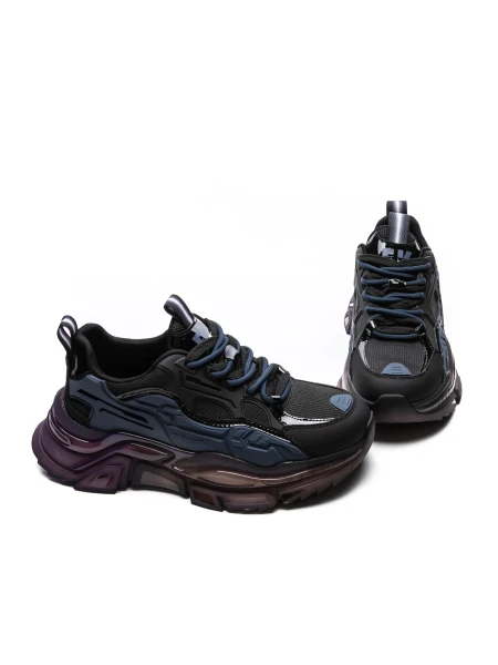 Pantofi sport Barbati din piele naturala 501378X Albast... » Pantoful.ro