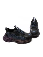 Pantofi sport Barbati din piele naturala 501378X Albast... » Pantoful.ro