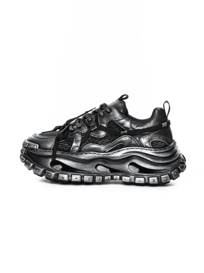Pantofi Sport Barbati din piele naturala S52369 BLACK | ADVANCER