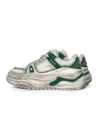 Pantofi Sport Barbati din piele naturala 98512-1 WHITE-GREEN | ADVANCER