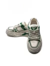 Pantofi Sport Barbati din piele naturala 98512-1 WHITE-GREEN | ADVANCER