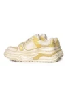 Pantofi Sport Barbati din piele naturala 98512-1 WHITE-YELLOW | ADVANCER